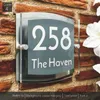 19mm akryl svart gyllene dörrnummer husskyltar custommade personaliserade för dina hemnummer namnbrev 220706