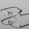 Montature per occhiali da sole alla moda Occhiali da vista Montatura in metallo retrò di alta qualità Mezza montatura Occhiali miopi femminili Occhiali rotondi otticiFashi
