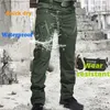 Herrenhose KB Mens Tactical Multiple Pocket Elasticity Military Urban Tacitcal Hose Männer Slim Fat Cargo Pant 5XL 220826