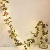 Cordes LED Thrisdar 5M 10M 20M 220V bricolage Rose fleur feuille de noël chaîne fée lumière fil de cuivre fête de mariage vacances GarlandLED