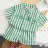 LJW Cartoon Infant Suits Baby Clothing for Boys Girls Cute Summer Summer Usual Topshorts Kids Compley 220607
