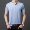 Ymwmhu Mode Lâche Hommes Polo Shirt Bleu Mince D'été Polo Shirt Streetwear Mode Homme Vêtements Streetwear Tops Vêtements 220524
