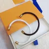 Designer Bracelets Floral leather bracelet charm men and women metal lock fashion classic simple jewelry friendship valentine's day gift party lovers with box