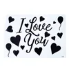 Ti amo fai -da -te Bobo Balloon Sticker Valentine039s Day Mother039s Days Decorazioni per feste Adeli per palloncini trasparenti4000062