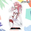 Anime figurerar dift akryl stativ modeller noll två tecken älskling i franxx cosplay platta skrivbord dekor stående skylt fan gåva aa220318