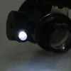 Kits de reparo de relógios ferramentas 20X LED luz monocular óculos lupa cabeça lupa lupa peça de joia ferramenta acessório para relojoaria