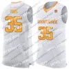 대학 농구는 맞춤형 NCAA 2022 Tennessee 자원 봉사자 농구 저지 10 John Fulkerson 13 Olivier Nkamhoua 2 Williams 5 Schofield 11 Springer 35 PO