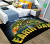 Mattor Green Earth Printed Carpet For Living Room Bedroom Bedside Anti-Slip Large Area Rugs Kids Playing Mat Alfombra Para Cocina