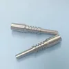 100% reële titanium nagelrookaccessoires 10 mm 14 mm 18 mm mannelijke nagels voor glazen water Bong Hookah Pipe Nectar Collector