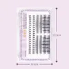 Natural individual false eyelashes extensions Soft long fishtail Eyelash reusable fake lashes Makeup