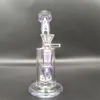 7 inches lila glas bong återvinningsglas vatten Bong pipes gemensamma tobaksång hookah 14mm skål