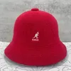 Berets Knitted Kangaroo Bucket Hats Classic Logo Kangol Female Painter Hat Tide Unisex Fisherman Cap Mesh Breathable Sun HatBerets8872563