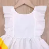Dress 2022 New Summer Light Dresses Sundress Bowknot Kids Clothing Girl Children Clothes Dress For Girls For 3-7Y G220428