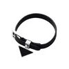 Mens Clover Bracelet Classic Jewelry Designer Women Leather Bracelet Luxury Casual Men Womens Unisex Triangle Fashion Bracelets 22221P