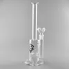 13.4-Inch Large Straight Tube Glass Hookah Bong with Perc, 18.8mm Female Joint