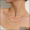 Chokers Kolyeler Kolyeler Takı 2021 Moda Suçlama Boncukları Kadınlar İçin Daisy Çiçek Çift Katmanlı Altın Şık Beyaz İnci Rhinesto