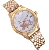 Exquisite Women's Watch 35mm Mechanical Movement Sapphire Crystal Mirror Diamond Gold Stainless Steel Band Classic Design Deep Water Resistance luxury watches