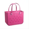 Gelée Bonbons Silicone Plage Lavable Panier Sacs Grand Shopping Femme Eva Étanche Fourre-Tout Bogg Sac Bourse Eco