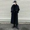 Men's Wool & Blends Winter Thick Long Woolen Coat Men Warmth Fashion Casual Oversized Korean Loose Trench Mens Overcoat M-XL T220809