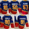 91 Vladimir Tarasenko Trikot 10 Brayden Schenn 50 Binnington 55 Colton Parayko 25 Kyrou Ryan O'Reilly Torey Krug Hockey Trikots Winter Classic Blau Rot Weiß