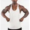 Muscleguys Serows Singlets Mens puste zbiorniki 100% bawełniane koszulki body kamizelki i fitness stringer zwykłe ubrania 220621
