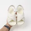 Summer Kids Sandals Fashion Breathable Shoes Boys Girls Letter Printed Solid Color 2 Styles Slippers EUR26-35