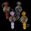 Tuyaux en verre pipires à main 5 "Smoking Snail Snail Honembelb Spoon Hookah Pipe Tobacco 4 Colors GH04