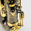 YAS875EX ALTO SAXOPHONE EB TUNER Black Nickel Plated Gold Carved Body Professional Woodwind With Case Accessories1129676