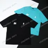 22ss Hombres Mujeres Diseñadores camisetas camiseta Paris DESTRUIDO tie dye manga corta Cuello redondo Streetwear negro blanco gris xinxinbuy XS-L