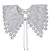 Strikjes Vrouwen Revers Valse Nep Kraag Dames Afneembare Shirt Afneembare Ketting Sjaal Lace-Up Strik Mini Cape CollarBow