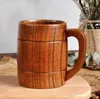 Classical Wooden Beer Cup Tea Coffee Water Mugs Heatproof Home Office Bar Party Drinkware Cups Free DHL SN4795