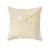 Cushion/Decorative Pillow cover Gold Plant Case Black And White Golden Painted Pillowcase Decorative Sofa Home Decor Living Room PillowCus