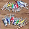 Creative Diy Blank Ballpoint Pen Student Glitter Writing Pennor Colorful Crystal Ball Penns ZC1178