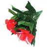 Dekoracyjne kwiaty wieńce 1 bunch sztuczny kwiat fałszywy Anthurium bukiet zielony rzodkiew aranżacja ślubna świąteczna dekoracja domu