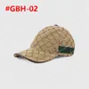 2022 Baseball cap balhoeden Beige Canvas Men Damesbrief Denim gemonteerd Hat Casquette 200035 8 kleuren met doos #GBH-01