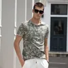 AIOPESON Hawaii Style 100% coton T-Shirt hommes col rond imprimé chemise vêtements décontractés été haute qualité 's t-shirts 220325