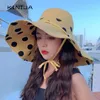 Summer Women Double Side Fashion Wide Large Brim Sun Hat Outdoor Beach Fisherman Cap UV Proof Sun Protection Hat Hink Hat 220506