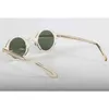 Acetate Vintage Circle Polarised Solglasögon Män Gregory Peck Brand Design Clear Round Sun Glasses Women Retro Shades Zolman275T