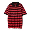 Fashion Mens Sold Color Polos Mens Casual Stripes Short Sleeves Summer Couples Tees Asian Size M-3XL