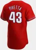 2024 Personnalisé 7 Trea Turner Jersey 3 Bryce Harpe 12 Kyle Schwarber 10 JT Realmuto 28 Alec Bohm 8 Nick Castellanos 5 Bryson Stott 29 Rodolfo Castro Maillots de baseball