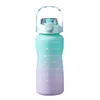 Бутылки с водой спортивные бутылки с водой со временем соломенные крышки большие мощности пить бутылка пластиковая утечка