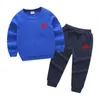 New Spring Baby Boys Workout Sweatshirt SweatPant Sweats Kids Tracksuit Child Jumper Pant Jogger Conjunto 1-13 anos