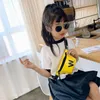 Pojkar Handväska Mode Barn Fanny Pack Street Cartoon Small Bag Tide Cross-Body Bag Girls Letter Chest Bags