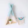 Hand-geweven katoenen koord kwast nordic stijl bohemien kinderkamer decoratie muur hangende tenten decoratieve CCA13084