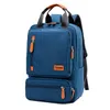 Outdoor Bags Casual Business Lady Computer Backpack Light 15.6 Inch Laptop Bag Waterproof Oxford Men Cloth Anti-theft Travel GrayOutdoor