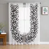 Curtain & Drapes Football Wall Crack Soccer Sheer Curtains Modern Gauze For Living Room Bedroom Voile Yarn CurtainsCurtain