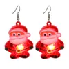 Dangle & Chandelier Cute LED Light Christmas Earrings Santa Claus Drop Jewelry Accessories Gift For GirlfriendDangle