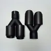 2 Pcs Exhaust Tip Muffler Pipe Auto Parts Car Universal Full Matte Carbon Fiber Stainless Steel Rear Diffuser Nozzles Tail