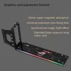 كابلات الكمبيوتر موصلات قوس GPU Bracket PCI Slots Card Proof Holder Kickstand/Base Atxcase هيكل مع LED 5VCompu