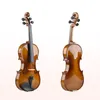 Ny modeprofessionell fiol 4/4 Spruce Veneer Tiger Grain Maple Violin Music Instrument med Box